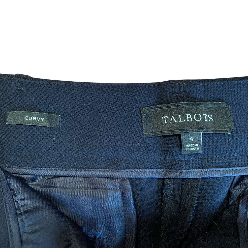 Talbots Navy Curvy Dress Pants Womens Size 4 - Picture 7 of 10